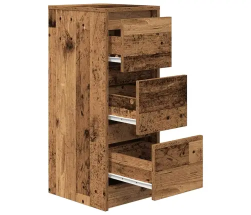 Kumode, Veca Koka, 29,5X34X76 Cm, Inženierijas Koks Vidaxl