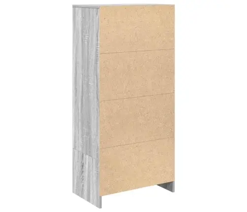 Skapis Ar Atvilktni, 55,5X34X119,5 Cm, Inženierijas Koks Vidaxl