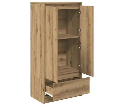 Skapis Ar Atvilktni, 55,5X34X119,5 Cm, Inženierijas Koks Vidaxl