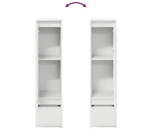 Augstais Skapītis, Balts, 29,5X34X119,5 Cm Inženierijas Koks Vidaxl Augstais Skapītis, Balts, 29,5X34X119,5 Cm Inženierijas Koks Vidaxl