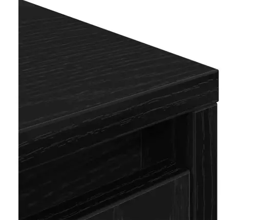 Kõrge Kapp, Must Tamm, 29,5X34X119,5 cm Tehispuit