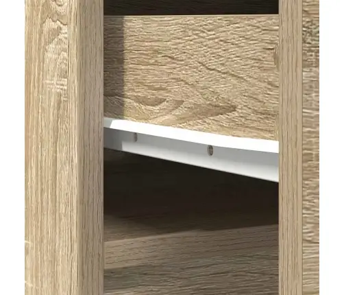 Komoda, Sonoma Ąžuolo Spalvos, 37,5X35X180 Cm Apdirbta Mediena