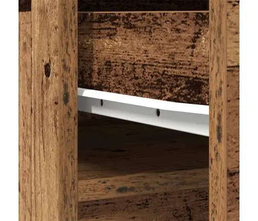 Augstais Skapītis, Veca Koka, 37,5X35X180 Cm, Konstruēts Koks Vidaxl