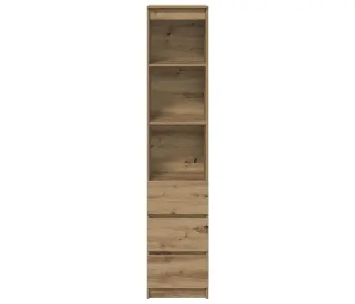Highboard Artisan Oak 37,5X35X180 Cm Engineered Wood