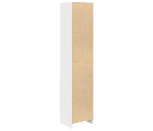 Komoda, Baltos Spalvos, 37,5X35X180 Cm Apdirbta Mediena