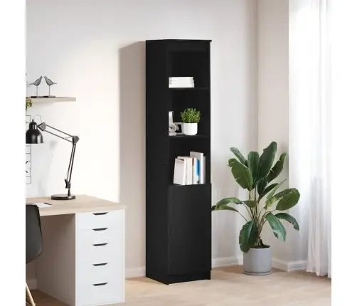 Komoda, Juodas Ąžuolas, 37,5X35X180 cm Apdirbta Mediena