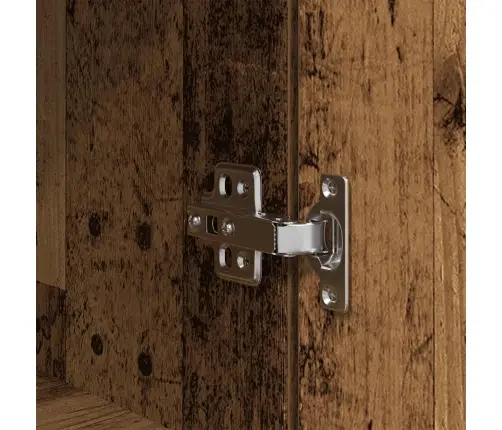 Augstais Skapītis, Veca Koka, 37,5X35X180 Cm, Konstruēts Koks Vidaxl