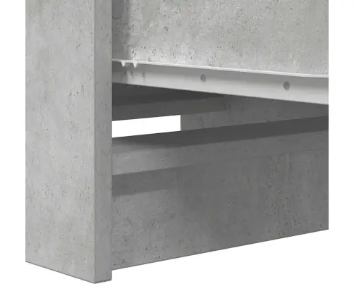 Kumode, Betona Pelēka, 37,5X35X99 Cm, Inženierijas Koks Vidaxl