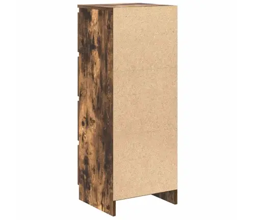 Šoninė Spintelė, Dūminio Ąžuolo, 37,5X35X99cm Apdirbta Mediena