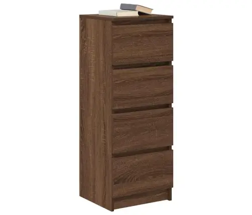 Kumode, Ozolkoka Krāsa, 37,5X35X99 Cm, Inženierijas Koks Vidaxl