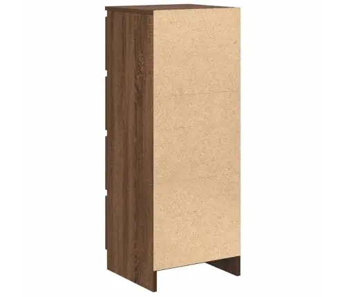 Kumode, Ozolkoka Krāsa, 37,5X35X99 Cm, Inženierijas Koks Vidaxl