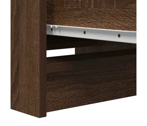 Kumode, Ozolkoka Krāsa, 37,5X35X99 Cm, Inženierijas Koks Vidaxl