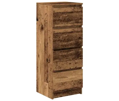 Kumode, Veca Koka, 37,5X35X99 Cm, Inženierijas Koks Vidaxl