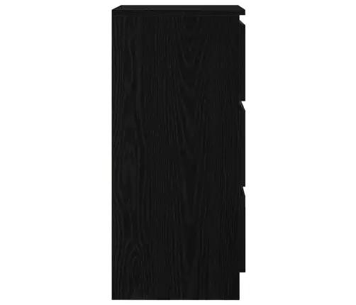 Puhvetkapp, Must Tamm, 37,5X35X76 cm Tehispuit
