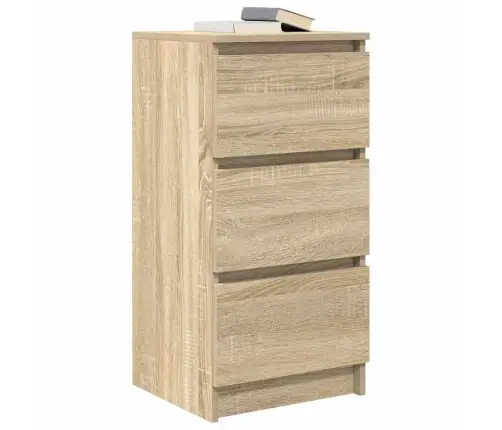 Kumode, Ozolkoka Krāsa, 37,5X35X76 Cm, Inženierijas Koks Vidaxl