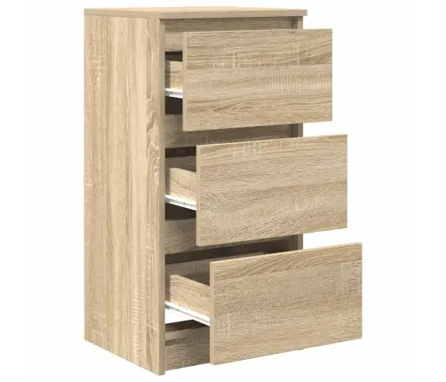 Kumode, Ozolkoka Krāsa, 37,5X35X76 Cm, Inženierijas Koks Vidaxl