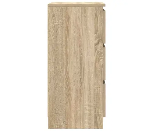 Kumode, Ozolkoka Krāsa, 37,5X35X76 Cm, Inženierijas Koks Vidaxl