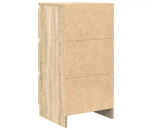 Kumode, Ozolkoka Krāsa, 37,5X35X76 Cm, Inženierijas Koks Vidaxl