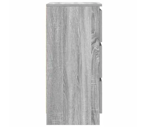 Šoninė Spintelė, Pilka Ąžuolo, 37,5X35X76 cm Apdirbta Mediena