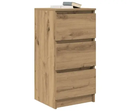 Kumode, Ozolkoka Krāsa, 37,5X35X76 Cm, Inženierijas Koks Vidaxl