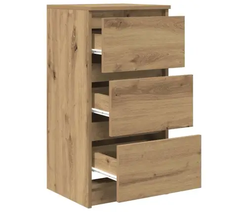 Kumode, Ozolkoka Krāsa, 37,5X35X76 Cm, Inženierijas Koks Vidaxl