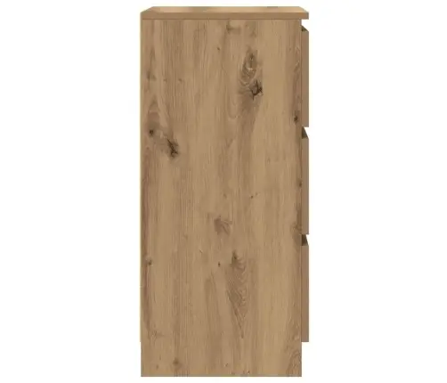 Kumode, Ozolkoka Krāsa, 37,5X35X76 Cm, Inženierijas Koks Vidaxl
