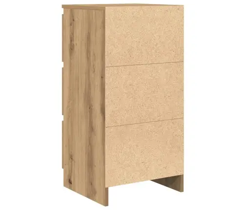 Kumode, Ozolkoka Krāsa, 37,5X35X76 Cm, Inženierijas Koks Vidaxl