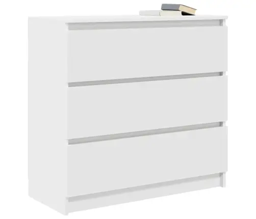 Puhvetkapp, Valge, 80X35X76 cm Tehispuit