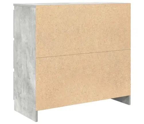 Šoninė Spintelė, Betono Pilka, 80X35X76 cm Apdirbta Mediena