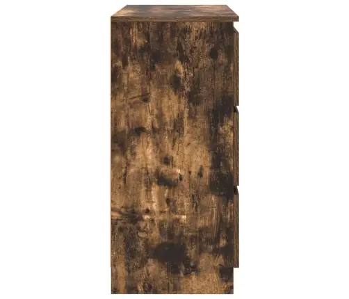 Šoninė Spintelė, Dūminio Ąžuolo, 80X35X76 cm Apdirbta Mediena