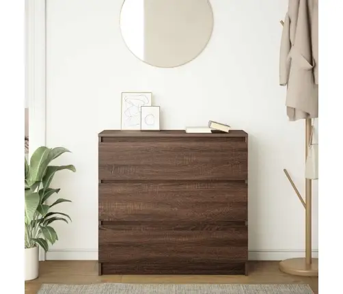 Puhvetkapp, Pruun Tamm, 80X35X76 cm Tehispuit