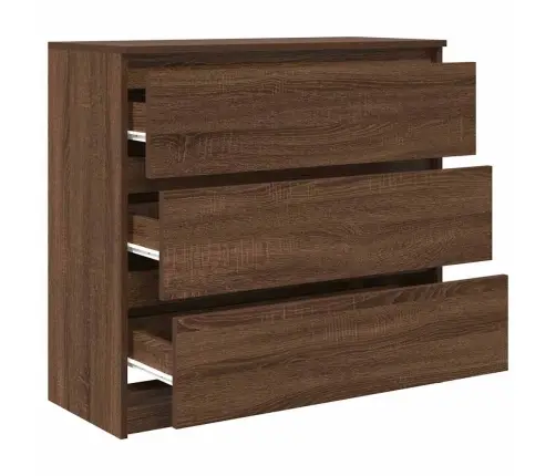 Puhvetkapp, Pruun Tamm, 80X35X76 cm Tehispuit