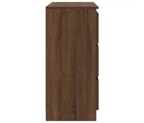 Puhvetkapp, Pruun Tamm, 80X35X76 cm Tehispuit