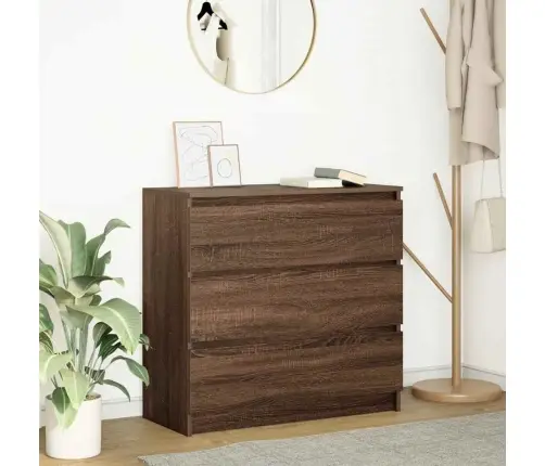 Puhvetkapp, Pruun Tamm, 80X35X76 cm Tehispuit