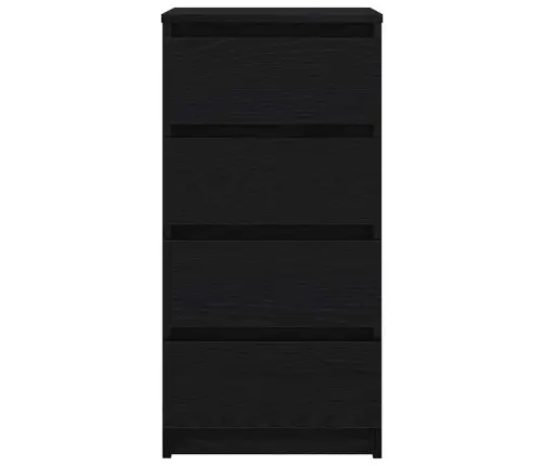 Kumode, Melns Ozols, 37,5X35X76 Cm, Inženierijas Koks Vidaxl