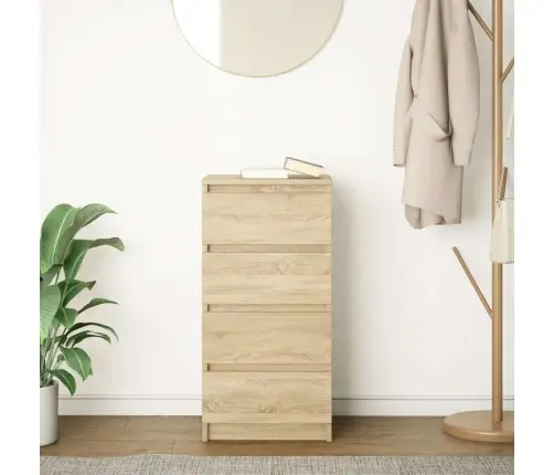 Kumode, Ozolkoka Krāsa, 37,5X35X76 Cm, Inženierijas Koks Vidaxl Kumode, Ozolkoka Krāsa, 37,5X35X76 Cm, Inženierijas Koks Vidaxl