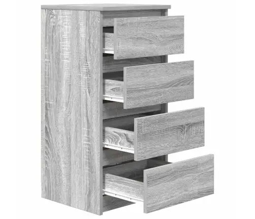 Kumode, Pelēka Ozolkoka, 37,5X35X76 Cm, Inženierijas Koks Vidaxl Kumode, Pelēka Ozolkoka, 37,5X35X76 Cm, Inženierijas Koks Vidaxl