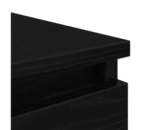 Kumode Ar Atvilktni, Melns Ozols 37,5X35X99Cm Inženierijas Koks Vidaxl