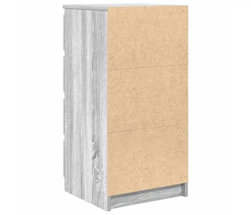 Kumode Ar Atvilktni, 37,5X35X99 Cm, Inženierijas Koks Vidaxl
