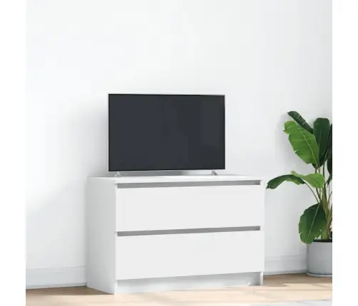 Tv Skapītis, Balts, 80X35X54 Cm, Inženierijas Koks Vidaxl