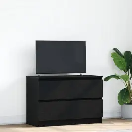 Tv Skapītis, Melns, 80X35X54 Cm, Inženierijas Koks Vidaxl