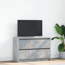Tv Skapītis, Betona Pelēks, 80X35X54 Cm, Inženierijas Koks Vidaxl