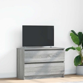 Tv Skapītis, Pelēka Ozolkoka, 80X35X54 Cm, Inženierijas Koks Vidaxl