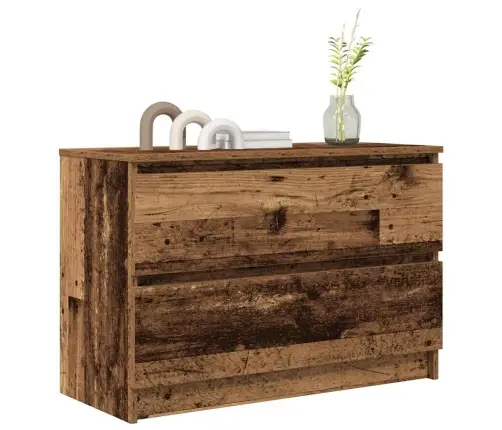 Tv Skapītis, 80X35X54 Cm, Veca Koka, Skaidu Plāksne Vidaxl