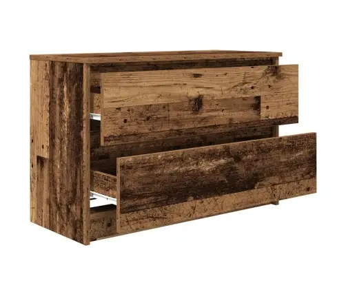 Tv Skapītis, 80X35X54 Cm, Veca Koka, Skaidu Plāksne Vidaxl