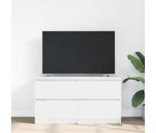Tv Skapītis, Balts, 100X35X54 Cm, Inženierijas Koks Vidaxl