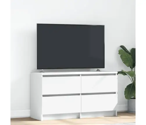 Tv Skapītis, Balts, 100X35X54 Cm, Inženierijas Koks Vidaxl