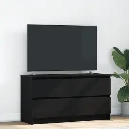 Tv Skapītis, Melns, 100X35X54 Cm, Inženierijas Koks Vidaxl