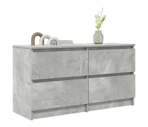 Televizoriaus Spintelė, Betono Pilka, 100X35X54 cm Mediena