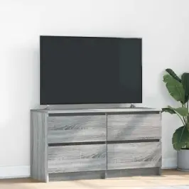 Tv Skapītis, Pelēka Ozolkoka, 100X35X54 Cm, Inženierijas Koks Vidaxl